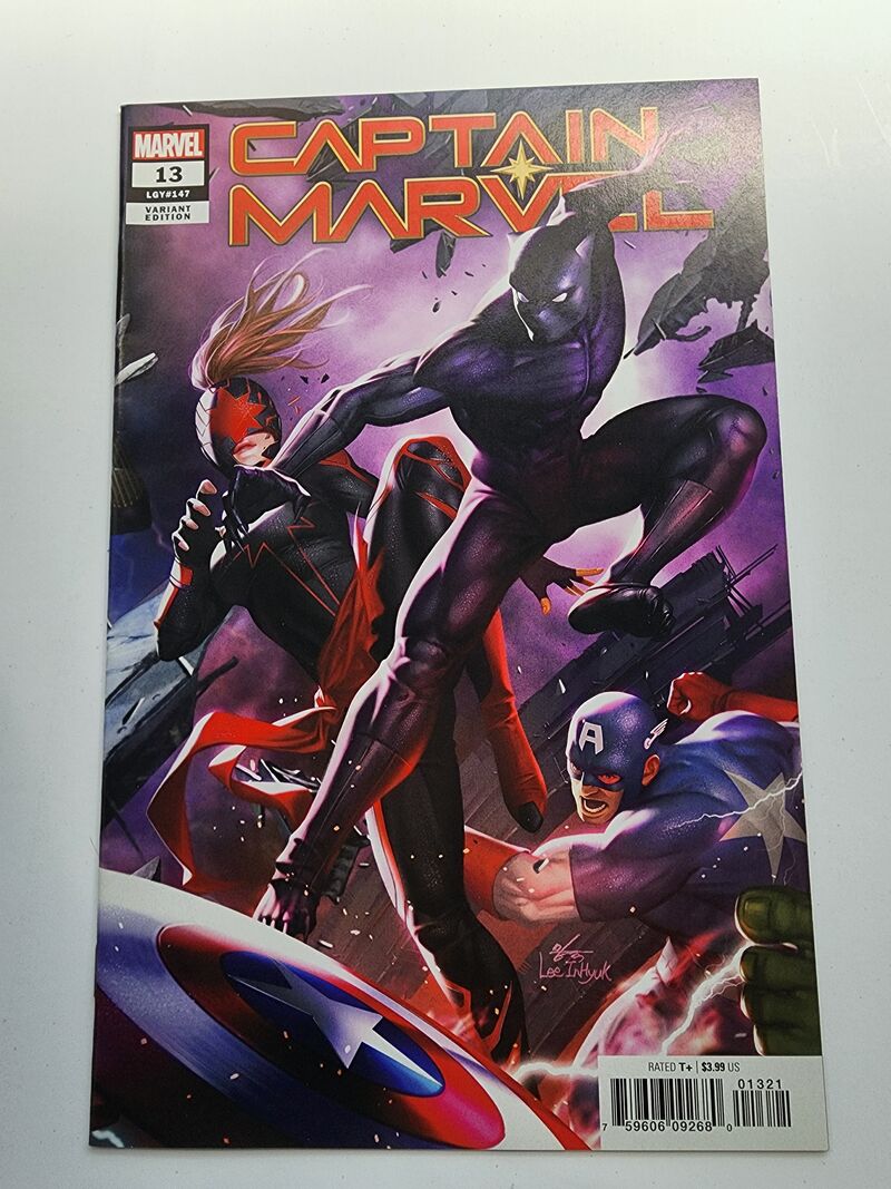 Captain Marvel #13 LGY #147 Lee Inhyuk Variant Marvel 2019 Avengers Cover NM+