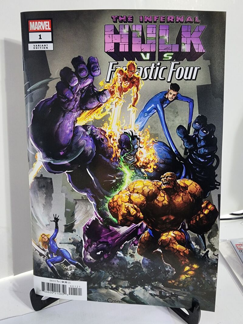 Infernal Hulk vs. Fantastic Four #1 Clayton Crain Variant