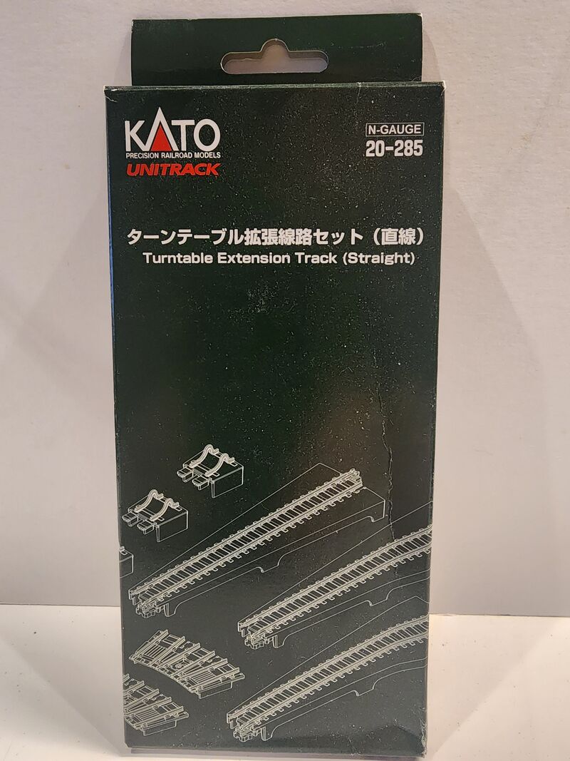 Kato 20-285 N-Gauge Unitrack Turntable Extension Track Set Straight