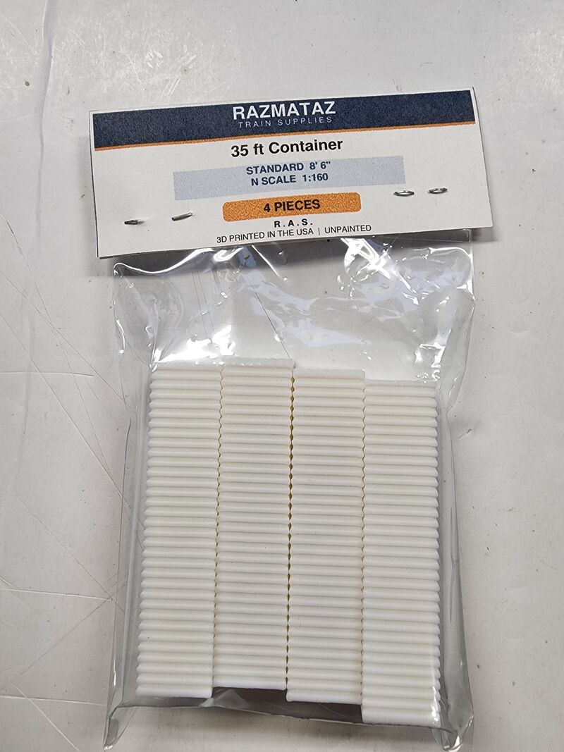 N Scale 35ft Standard Intermodal Containers 4pc 1:160