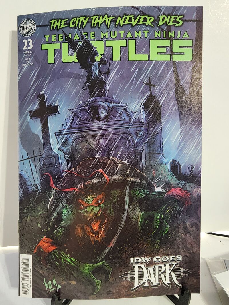 Teenage Mutant Ninja Turtles #23 Damien Worm IDW Goes Dark Variant